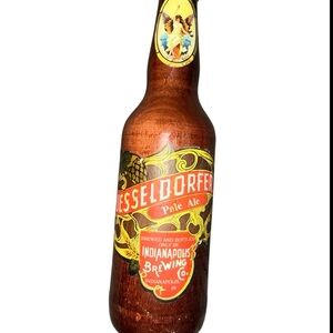 Duesseldorfer Pale Ale Bottle Tap Handle- Amber & Red Wood